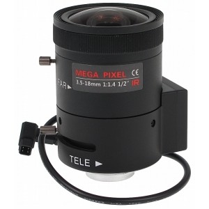 OBIEKTYW ZOOM IR MEGA-PIXEL 20C20-3518/DC 3.5 ... 18 mm DC LENEX