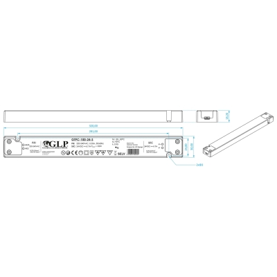 ZASILACZ IMPULSOWY 24V/4.17A-GTPCS