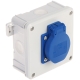 GNIAZDO POJEDYNCZE Z PUSZKĄ ODGAŁĘŹNĄ 2K/98X98/GN-230/EPN 250 V AC 16 A IP54 Elektro-Plast