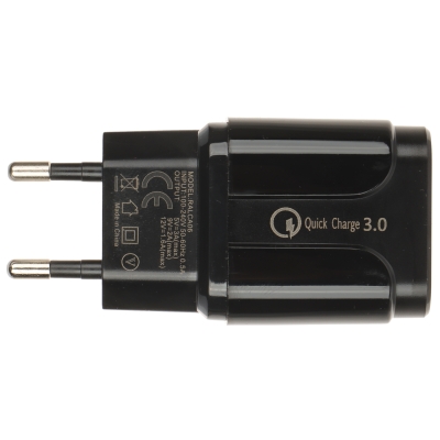 ŁADOWARKA SIECIOWA USB 5V/3A/USB-QUICK3.0/B STAZER