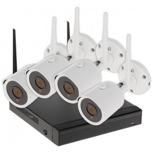 ZESTAW DO MONITORINGU APTI-KIT-WIFI-21C2 Wi-Fi, 4 KANAŁY - 1080p