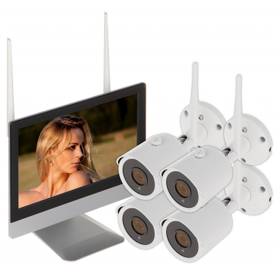 ZESTAW DO MONITORINGU APTI-KIT-WIFI-M20C2 Wi-Fi, 4 KANAŁY - 1080p
