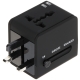 UNIWERSALNA PRZEJŚCIÓWKA SIECIOWA Z ZASILACZEM USB ASP-100/230V+USB