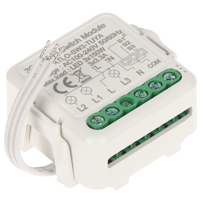 POTRÓJNY INTELIGENTNY STEROWNIK OŚWIETLENIA LED ATLO-SW3-TUYA Wi-Fi, Tuya Smart