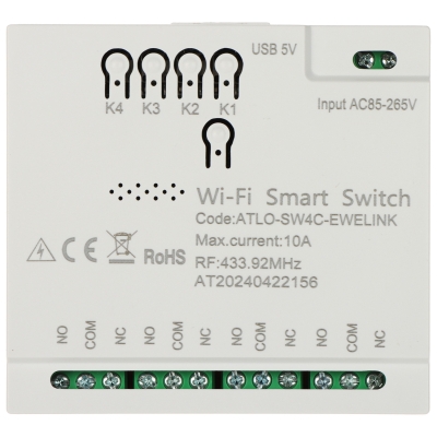 INTELIGENTNY PRZEŁĄCZNIK ATLO-SW4C-EWELINK Wi-Fi, eWeLink