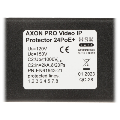 OGRANICZNIK PRZEPIĘĆ AXON-PRO-IP-24POE+