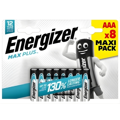BATERIA ALKALICZNA BAT-AAA-MAXPLUS*P8 1.5 V LR03 ENERGIZER