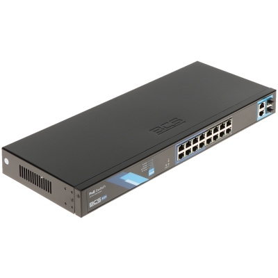 SWITCH POE BCS-B-SP1602G-2SFP(II) 16-PORTOWY SFP BCS BASIC