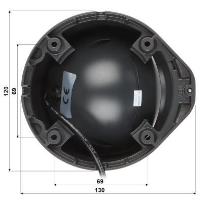 KAMERA AHD, HD-CVI, HD-TVI, PAL BCS-DMQ1803IR3-G - 8.3 Mpx, 4K UHD 3.6 mm