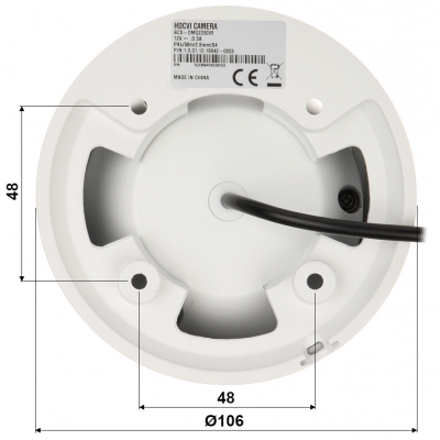 KAMERA WANDALOODPORNA AHD, HD-CVI, HD-TVI, PAL BCS-DMQ2200IR - 1080p 2.8 mm