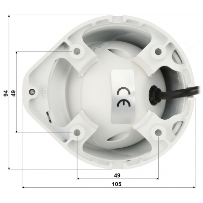 KAMERA AHD, HD-CVI, HD-TVI, PAL BCS-DMQE1200IR3-B(II) - 1080p 2.8 mm