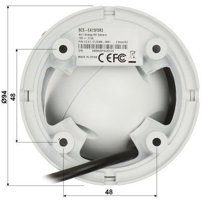KAMERA AHD, HD-CVI, HD-TVI, PAL BCS-EA15FSR3 - 5 Mpx 2.8 mm