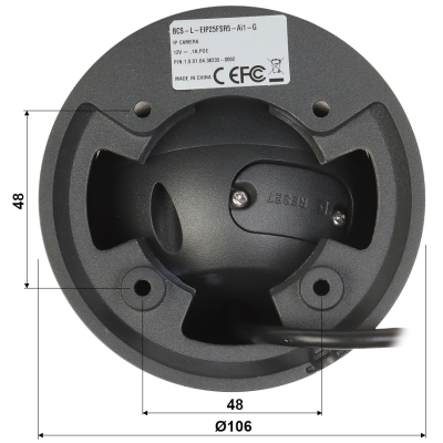 KAMERA IP BCS-L-EIP25FSR5-AI1-G - 5 Mpx 2.8 mm BCS Line
