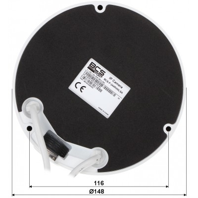 KAMERA WANDALOODPORNA IP BCS-P-244R3WLSA - 4.0 Mpx 2.8 ... 12 mm IK10 BCS POINT