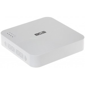 REJESTRATOR IP BCS-P-SNVR0401-4K-4P 4 KANAŁY +4-PORTOWY SWITCH POE, 4K UHD BCS POINT