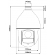 KAMERA AHD, HD-CVI, HD-TVI, PAL SZYBKOOBROTOWA ZEWNĘTRZNA BCS-SDHC4230-III - 1080p 4.5 ... 135 mm