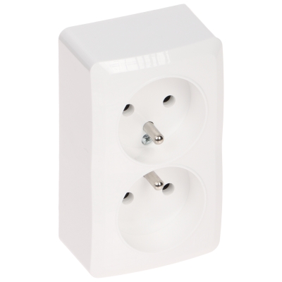 GNIAZDO NATYNKOWE PODWÓJNE BERG/3743-00/EPN 250 V 16 A Elektro-Plast