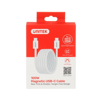 PRZEWÓD MAGNETYCZNY C14141AWH01-1M USB-C/USB-C 1.0 m UNITEK