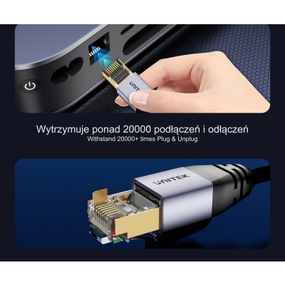 PATCHCORD C18149AGY03-3M S/FTP KAT. 8, 3 m UNITEK