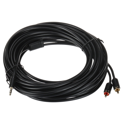 PRZEWÓD C19024BK01 2 x CINCH / Jack TRS 3.5 mm 10 m UNITEK