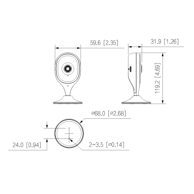 KAMERA IP C3A Cube A1 Wi-Fi - 3 Mpx 2.8 mm DAHUA