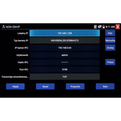 WIELOFUNKCYJNY TESTER CCTV CS-H6-50H