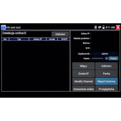WIELOFUNKCYJNY TESTER CCTV CS-H6-50H