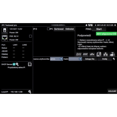 REFLEKTOMETR OPTYCZNY (OTDR) Z TESTEREM CCTV CS-R5-50H