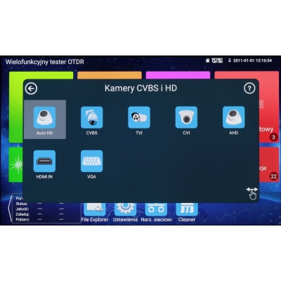 REFLEKTOMETR OPTYCZNY (OTDR) Z TESTEREM CCTV CS-R5-50H