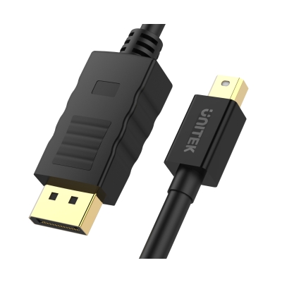 PRZEWÓD DP-W/DP-MINI-W-2M DISPLAYPORT / MINI DISPLAYPORT 4K UHD 2 m UNITEK