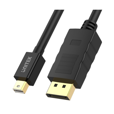 PRZEWÓD DP-W/DP-MINI-W-2M DISPLAYPORT / MINI DISPLAYPORT 4K UHD 2 m UNITEK