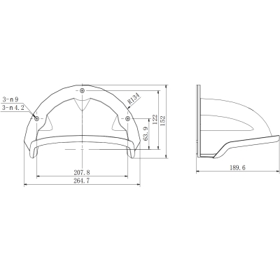 DASZEK OCHRONNY DS-1250ZJ(BLACK) Hikvision
