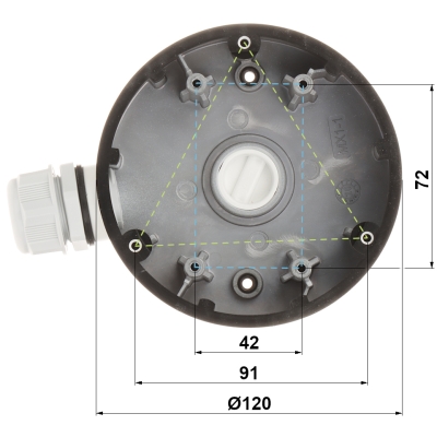 UCHWYT KAMERY DS-1280ZJ-DM46 Hikvision