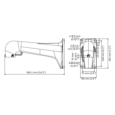 UCHWYT KAMERY DS-1603ZJ-P Hikvision