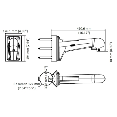 UCHWYT NA SŁUP DS-1603ZJ-POLE-P Hikvision