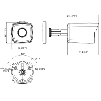 KAMERA IP DS-2CD1053G0-I(2.8MM)(B) - 5 Mpx Hikvision