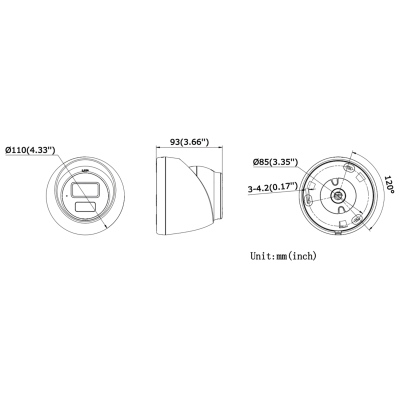 KAMERA IP DS-2CD1347G2H-LIU(2.8MM) Smart Hybrid Light - 4 Mpx Hikvision