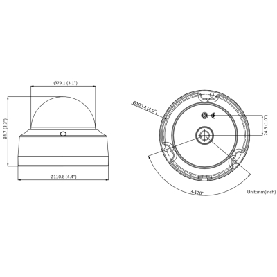 KAMERA WANDALOODPORNA IP DS-2CD2143G2-I(2.8MM) ACUSENSE - 4 Mpx 2.8 mm Hikvision