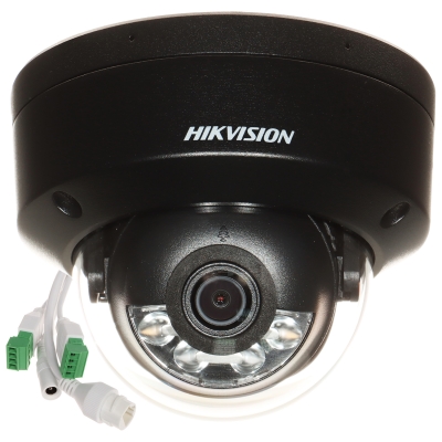 KAMERA WANDALOODPORNA IP DS-2CD2143G2-LIS2U(2.8MM)(BLACK) Smart Hybrid Light AcuSense - 4 Mpx Hikvision
