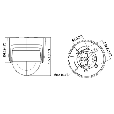 KAMERA IP DS-2CD2387G2P-LSU/SL(4MM)(C)BLACK PANORAMICZNA ColorVu - 7.4 Mpx 2 x 4 mm Hikvision