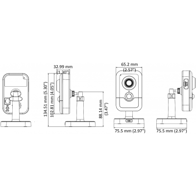 KAMERA IP DS-2CD2425FWD-IW(2.8mm)(W) Wi-Fi - 1080p Hikvision