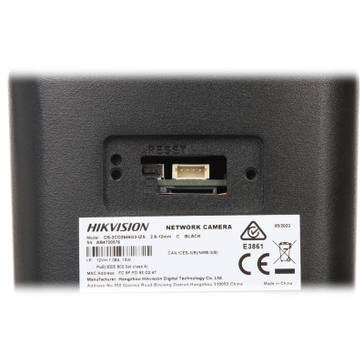 KAMERA WANDALOODPORNA IP DS-2CD2646G2-IZS(2.8-12MM)/C/BLACK ACUSENSE - 4 Mpx 2.8 ... 12 mm - MOTOZOOM Hikvision