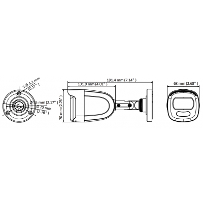 KAMERA AHD, HD-CVI, HD-TVI, PAL DS-2CE12DFT-F(3.6MM) ColorVu - 1080p Hikvision