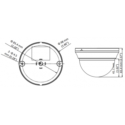 KAMERA AHD, HD-CVI, HD-TVI, PAL DS-2CE56D0T-IRMMF(2.8MM)(C) - 1080p Hikvision