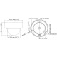 KAMERA WANDALOODPORNA AHD, HD-CVI, HD-TVI, CVBS DS-2CE56D8T-VPITF(3.6MM) - 1080p Hikvision