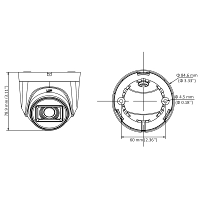 KAMERA AHD, HD-CVI, HD-TVI, PAL DS-2CE76D0T-ITPF(2.8MM)(C) - 1080p Hikvision