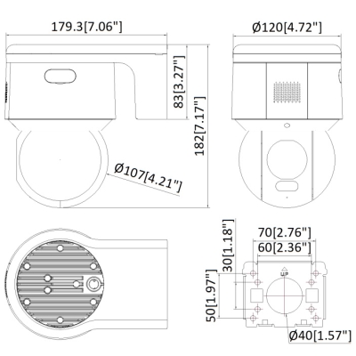 KAMERA IP OBROTOWA ZEWNĘTRZNA DS-2DE3A400BW-DE/W(F1)(T5) AcuSense - 4 Mpx 4 mm Hikvision