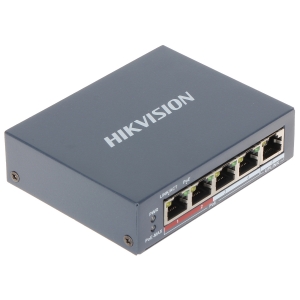 SWITCH POE DS-3E0105P-E(B) 4-PORTOWY Hikvision