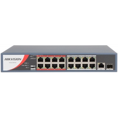 SWITCH POE DS-3E0318P-E/M(B) 16-PORTOWY SFP Hikvision