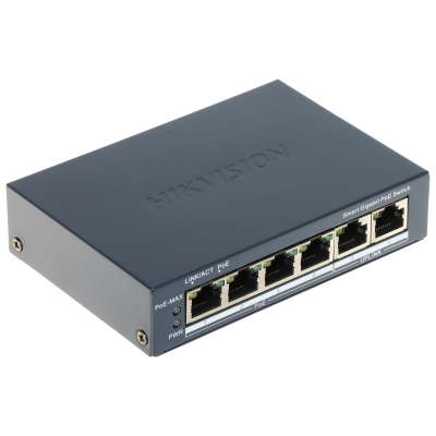 SWITCH POE DS-3E1506P-EI 4-PORTOWY Hikvision